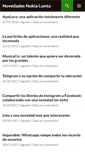 Mobile Screenshot of novedadesnokialumia.com